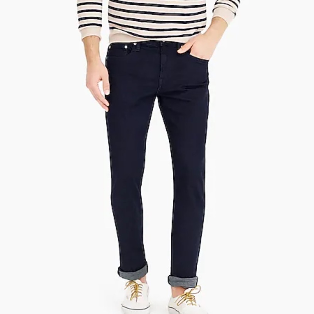 J crew 484 slim fit stretch jeans deep lake wash size 34